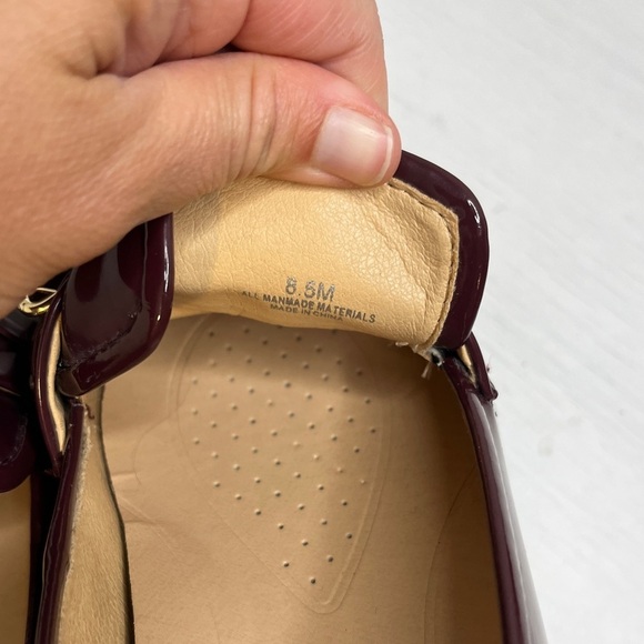 Alex Marie Patent Burgundy Eva Platform Loafers Size 8.5 Academia Preppy - Picture 5 of 12